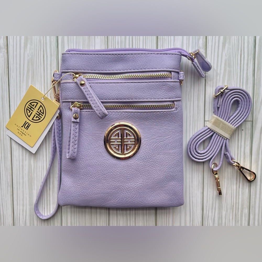 NWT JCH Collection Los Angeles Purple Crossbody Bag